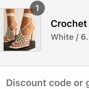 Crochet Lace Up High Heels 🆕